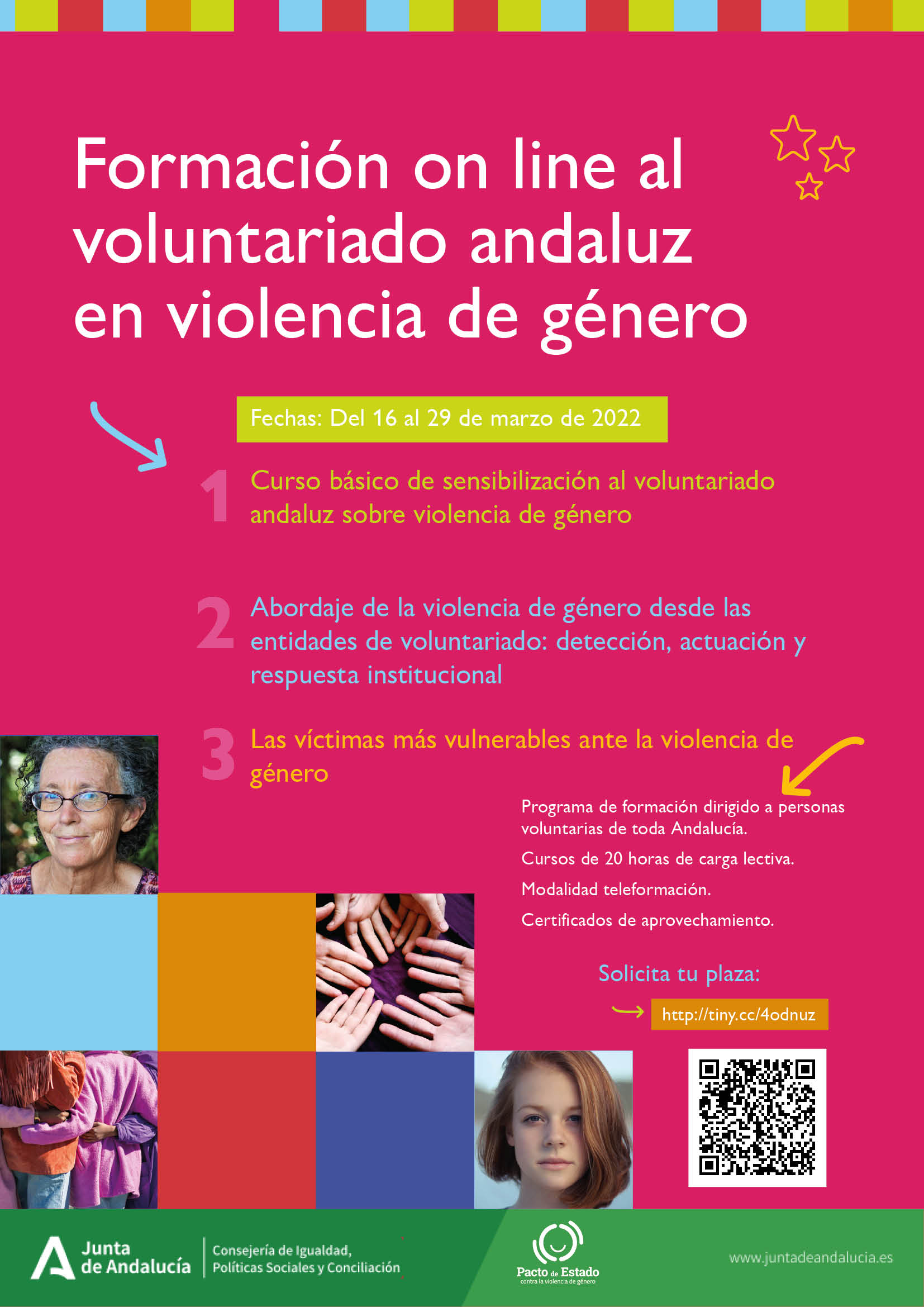 Formación on line al voluntariado andaluz en violencia de género